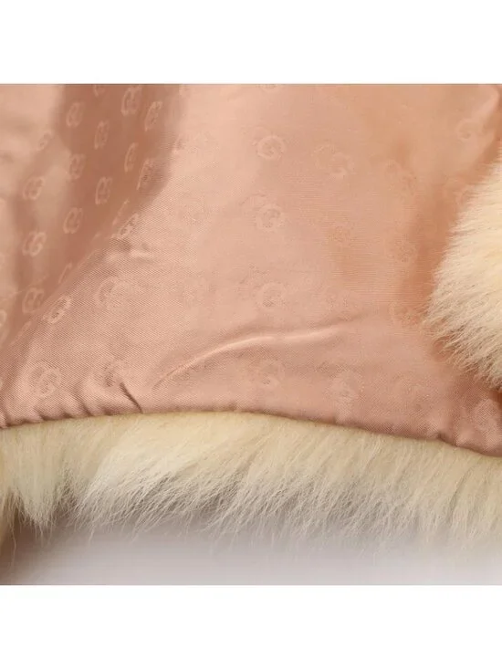 Gucci Scarf GG Logo Fa Beige - Picture 7 of 7